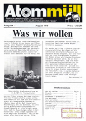 Atommull nr. 1, August 1976