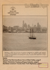 Vol.4, Nr.2- Spring 1982: Transport regulations, West Valley; Fuel Pools near capacity; Reactors Steam Generator Problems