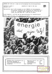 febr. 1977: UCN; atoomafval; verzet tegen opslag; Lseo-congres; kernfusie belofte?