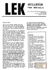mei 1979: LEK-standpunt over Brede Maatschappelijke Discussie; Internationale Aktiedagen; Verslag demonstratie Borssele; Komitee voor de rechtsstaat
