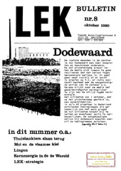 begin okt 1980: Geen Amsterdams geld naar aandelen Dodewaard; Mol; Lingen, Nordhorn; Scheurtjes Tihange-II; Kernenergie en derde wereld; Uranium in Black Hills