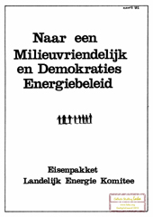 mrt 1982: Eisenpakket: Naar een Milieuvriendelijk en Demokraties Energiebeleid