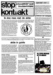 nr 1, begin 1982: ik doe mee met de aktie; aktie in goirle, Den Bosch, aardgasakties