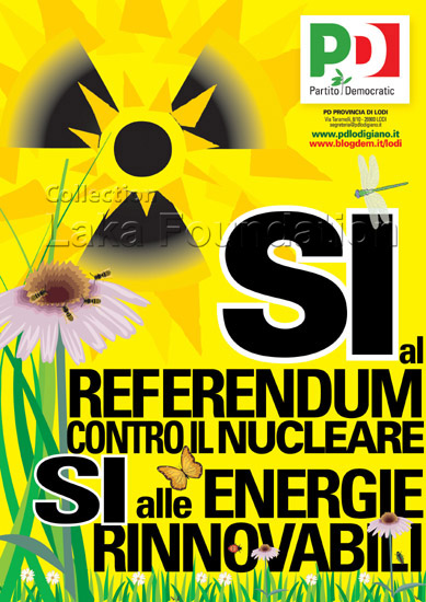 Si al referendum contro il nucleare. Si alle energie rinnovabili, 2011; Partito Democratic