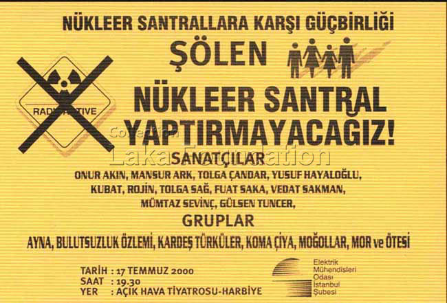 Nukleer santral yaptirmayacagiz, 2000