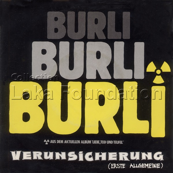 Erste Allgemeine Verunsicherung, Burli-frontcover