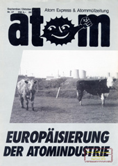 Atom Nr 27, September 1989; Schwerpunkt: Europeisiering; PKA Gorleben; Kermforschungszentrum Karlsruhe; Schewerpunkt: Radikale Linke, Autonome & Co