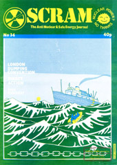 Nr 34, Febr/Mrch 1983; London Dumping Convention, nonviolence in action, the SCRAM calender, nuclear Japan