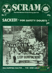 Nr 37, Aug/Sept 1983; Sizewell Inquiry, problems of nuclear energy, waste dumping demonstrations 83, transports through London