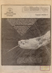Vol.6, Nr.3- Winter 1984: One Chance In A Billion Can Happen Tomorrow; TMI Health Effects-Evidence Is Growing; International Transport Network?; Chalk River Shipments