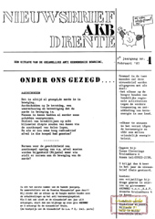 Jrg 2 nr 1, februrai 1987: Nederland doet niet mee aan Kalkar 2; inspraak zoutkoepels op komst; nieuwe kerncentrales lijken niet nodig