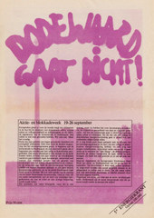 september 1981, Landelijk overleg Basisgroepen Dodewaard gaat dicht! 5de Energiekrant