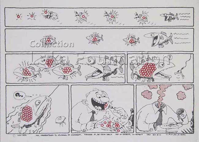 (no text - comic); 1975-80; 50x36cm; OOA / Claus Deleuran