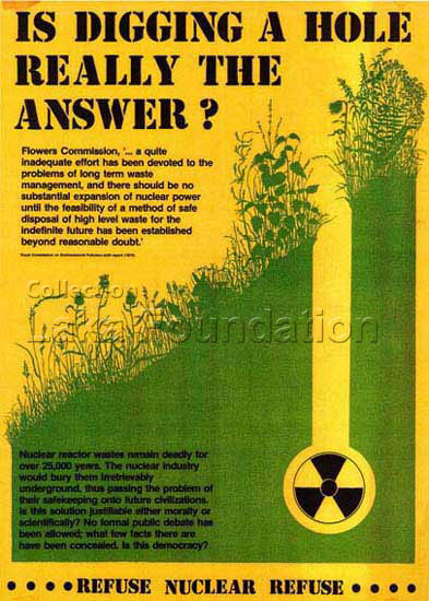 is digging a hole really the answer?; 1990-93; 30x42; Nuclear Information, Godalming / Zoe Hall